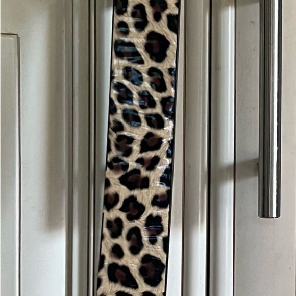 Leopard-Print Velvet Belt For Women (43 Inches - Picture 2 of 8